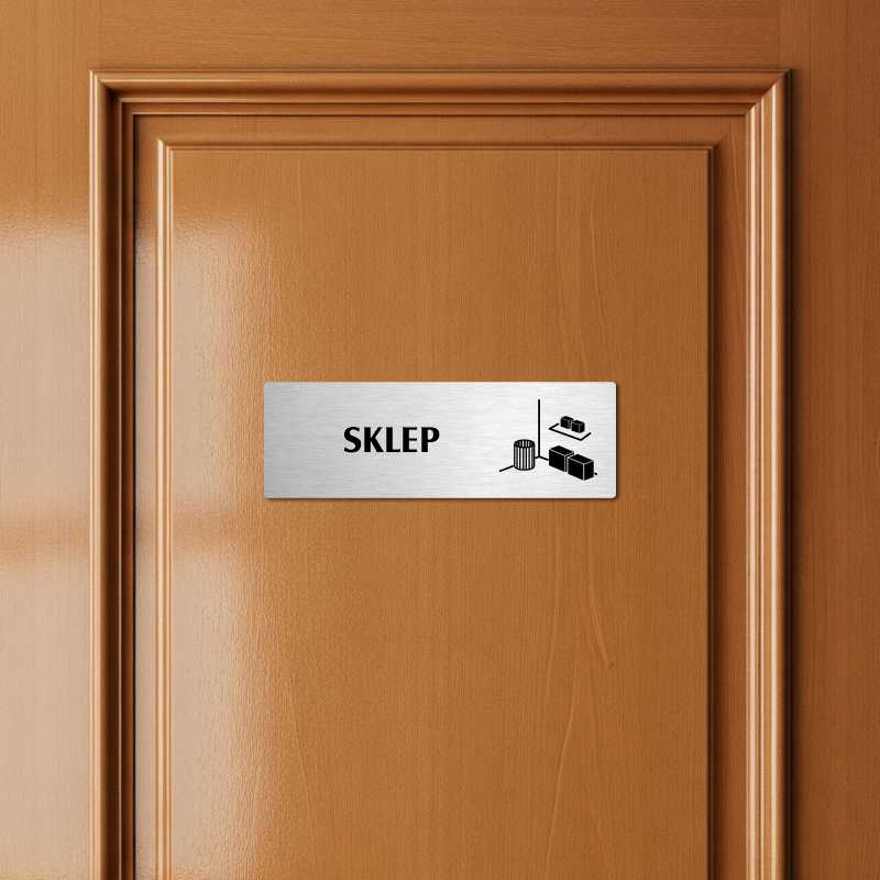 Sklep, 240x79mm, zlatá popiska s okrasným rámečkem  